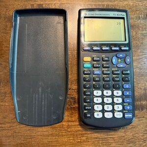 Texas Instruments TI-83 Plus Calculator and Instruction Book